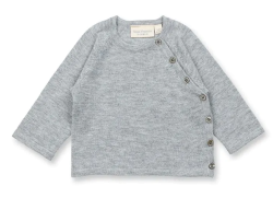 Sense Organics baby cardigan in merino wool camel