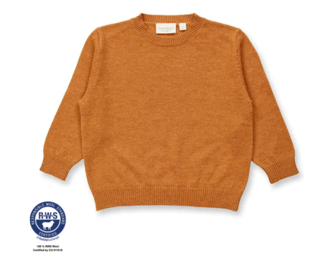 Sense organic woolen sweater camel
