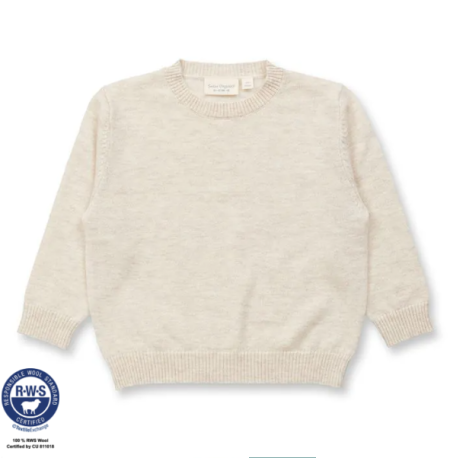 Sense organics wollen trui camel