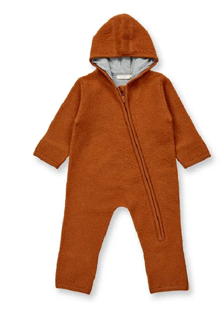 Sense Organics gekookte wollen jumpsuit bruin