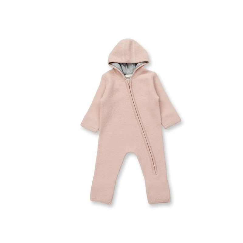 Sense Organics boiled baby romper in merino wool brown