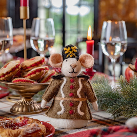 Sjaal met verhaal notenkraker muis luitenant