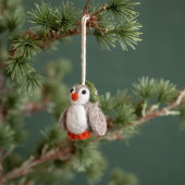 Sjaal met verhaal hanger pinguin groene oorwarmers