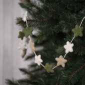 Sjaal me verhaal viltslinger sterren gingerbread