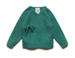 Puri organics cardigan brown 80% cotton 20% wool