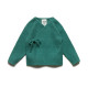 Puri organics cardigan forest green 80% cotton 20% wool