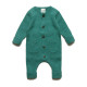 Puri organics jumpsuit forest green 80% cotton 20% wool