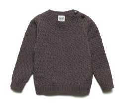 Puri organics sweater oyster grey  80% cotton 20% wool