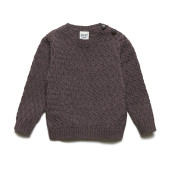 Puri organics sweater oyster grey  80% cotton 20% wool