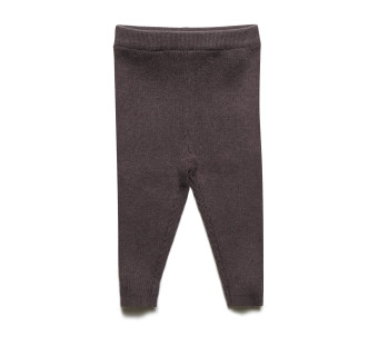 Puri organics broek chocolade 80% katoen 20% wol