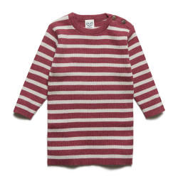 Puri organics dress mauve 80% cotton 20% wool