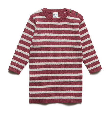 Puri organics dress mauve 80% cotton 20% wool