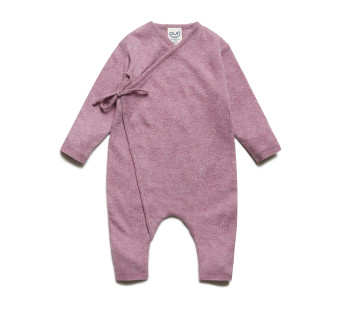 Puri organics jumpsuit  80% katoen 20% zijde pruim