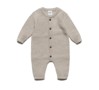 Puri Organics wollen jumpsuit naturel