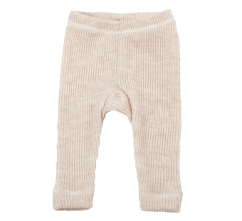 Joha knitted woolen legging cream (29077)