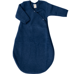 Lilano wol plush frottee wikkelslaapzak navy (250970)