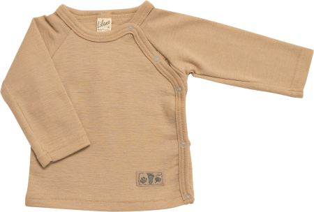 Lilano wolzijde wikkelshirt zand (100926)