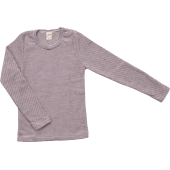 Lilano wool slik longsleeve  purple striped