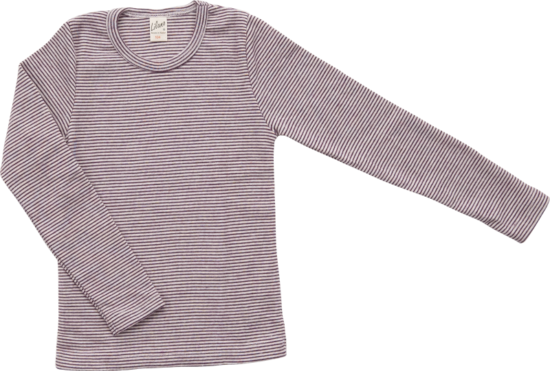 Lilano wool slik longsleeve  purple striped