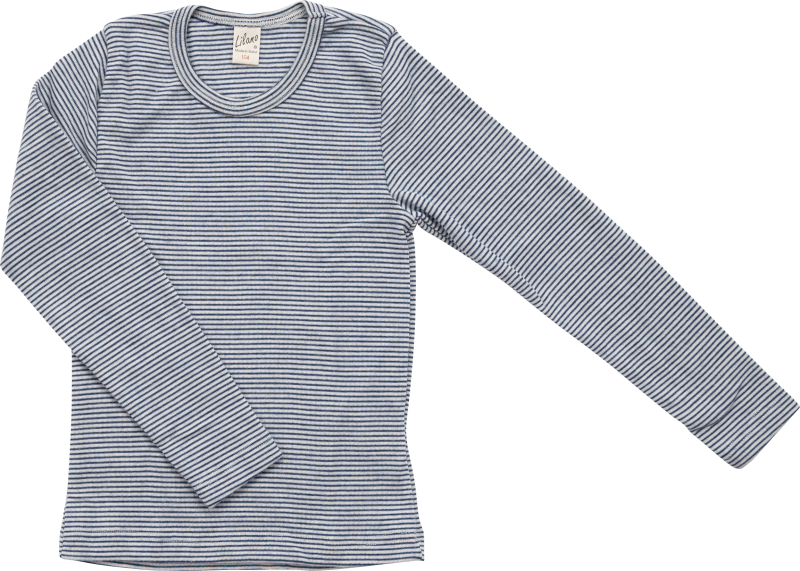 Lilano wool slik longsleeve  navy striped