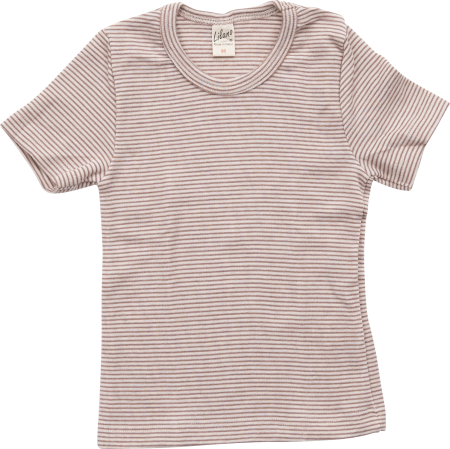 Lilano wolzijde tshirt mauve gestreept (100332)