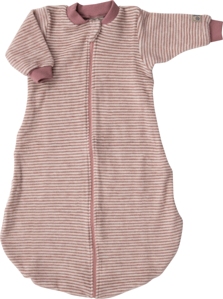 Lilano brushed woolen sleeping bag  navy striped