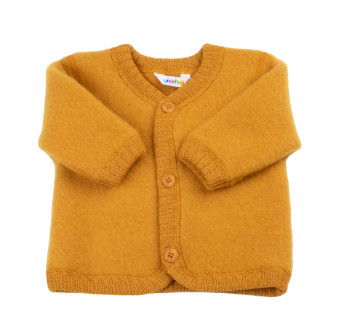 Joha merino woolfleece cardigan ochre (16592)