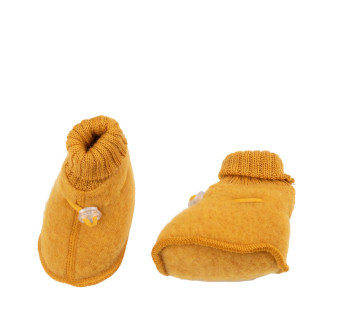 Joha woolfleece booties ochre (97972)