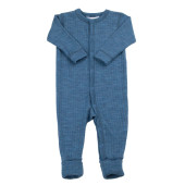 Joha jumpsuit met omslag 100% merinowol okergeel (56140)