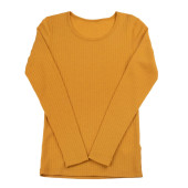 Joha wollen rib longsleeve roest oranje (18521)