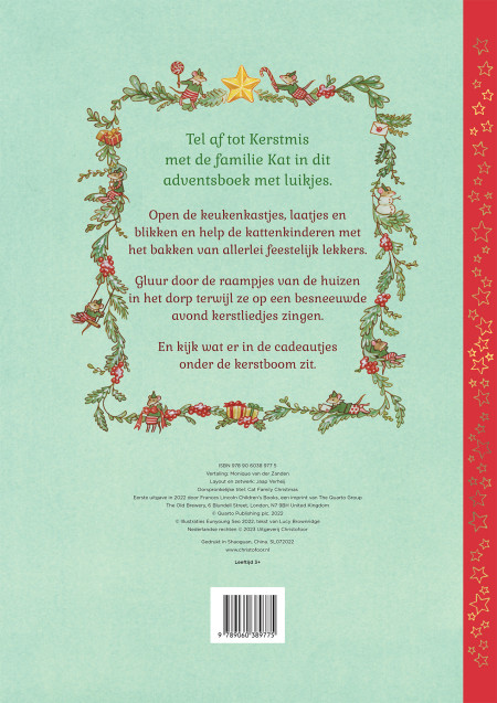 Familie kat viert samen kerstmis (M van der Zanden)