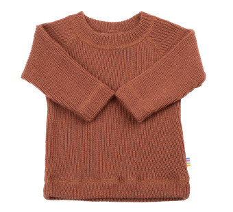 Joha woolen knitted sweater reddish brown(19075)