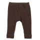 Joha knitted woolen legging dark brown (29077)