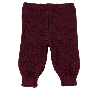 Reiff woolen pants black cherry