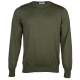 Reiff woloen sweater for men forest green