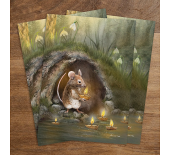 Iris Esther postkaart Candlemouse