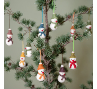 Sjaal met verhaal set of 10 snowmen