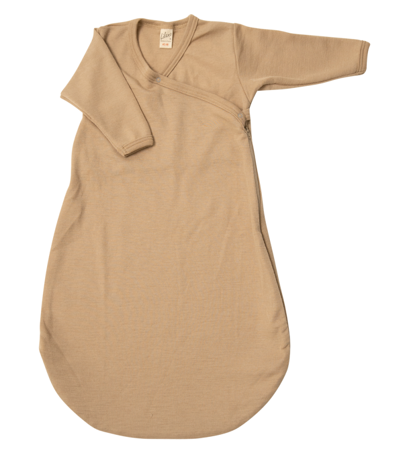 Lilano wool silk wrap around sleeping bag mauve