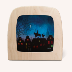 vogel geluk  silhouet  Sinterklaas