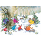 Postal card  Christmas Adventures in Hazelnut Wood (Peggyb Burton) 363