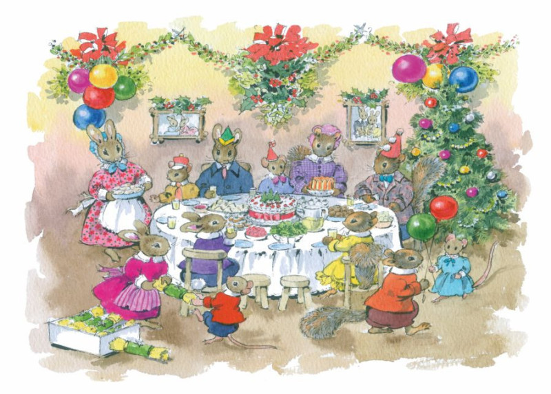 postkaart Christmas Adventures in Hazelnut Wood (Peggyb Burton) 363