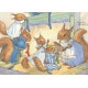 Postkaart A family of red squirrels hang up their Christmas stockings (Molly Brett)  193