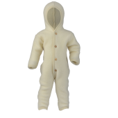 Engel Natur woolfleece overall with hood natural