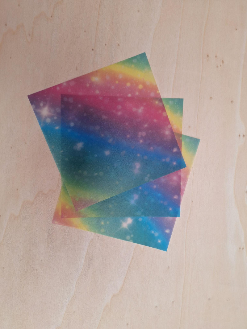 Transparantenpapier feeenstof 15*15cm 50 stuks