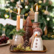 Sjaal met Verhaal snowman taupe