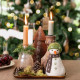 Sjaal met Verhaal snowman dark brown