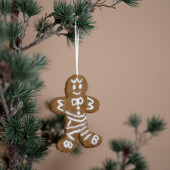 Sjaal met verhaal hanger gingerbread cookie huisje