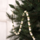 Sjaal met Verhaal viltslinger viltballetjes gingerbread