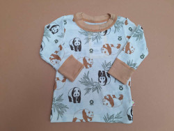 Katvig (Joha) outlet wollen longsleeve panda's zachtgroen