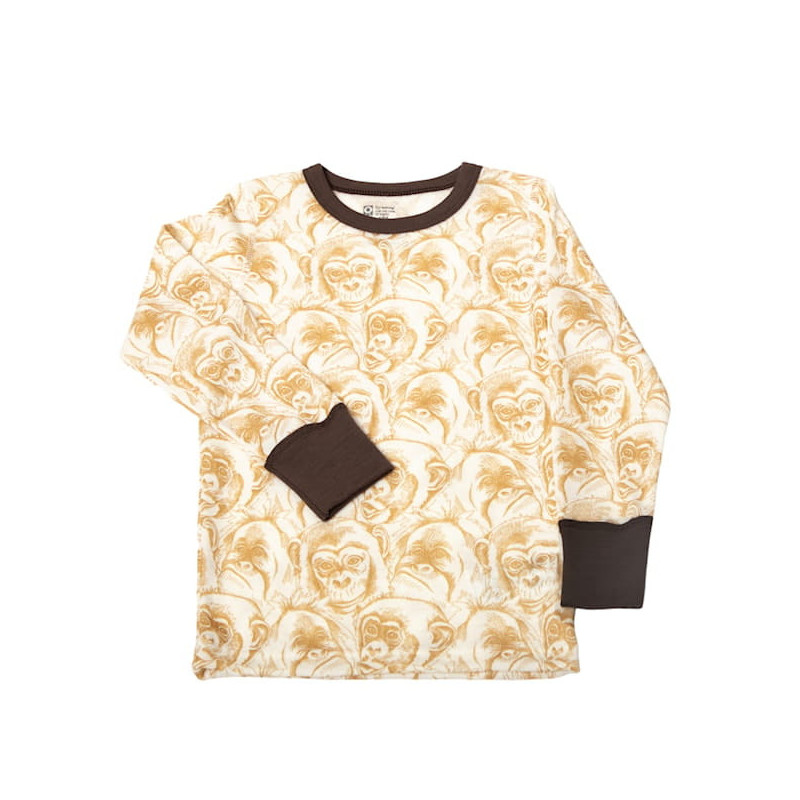 Katvig (Joha) outlet wollen longsleeve panda's zachtgroen